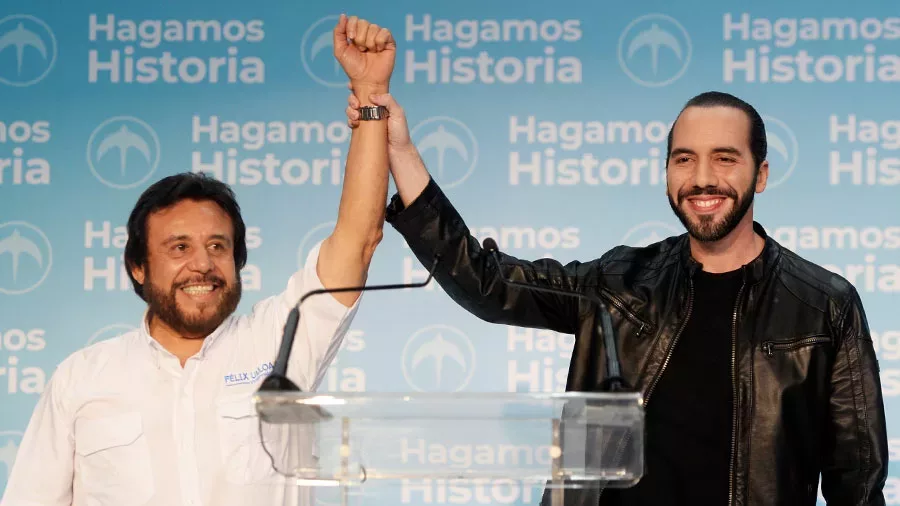 Nayib Bukele and Félix Ulloa register as presidential and vice-presidential pre-candidates for Nuevas Ideas — Nayib Bukele y Félix Ulloa se inscriben como precandidatos a presidente y vicepresidente por Nuevas Ideas