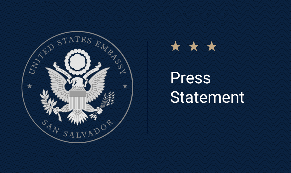Press Statement on the Decision of Salvadoran Court to Issue Arrest Warrants for Elected Officials Involved in 1993 Amnesty Law — Declaración sobre la decisión de un tribunal salvadoreño de dictar órdenes de detención contra funcionarios relacionados a la Ley de Amnistía de 1993