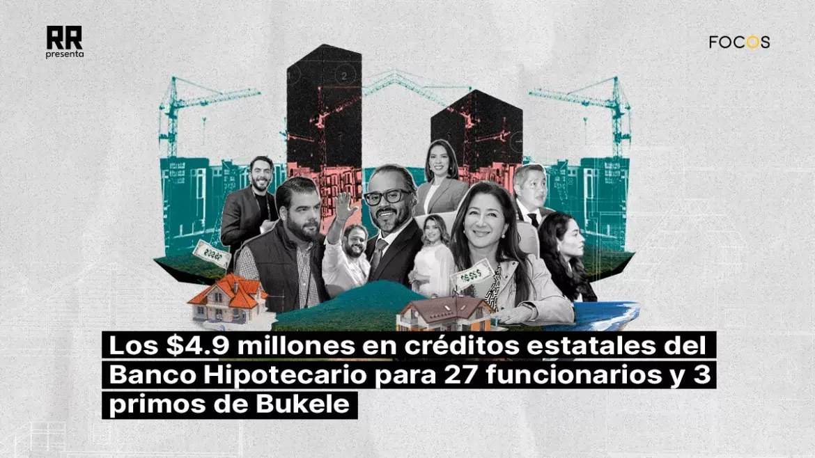 The $4.9 million in state loans from Banco Hipoteracio for 27 officials and 3 cousins of Bukele — Los $4.9 millones en créditos estatales del Banco Hipotecario para 27 funcionarios y 3 primos de Bukele 
