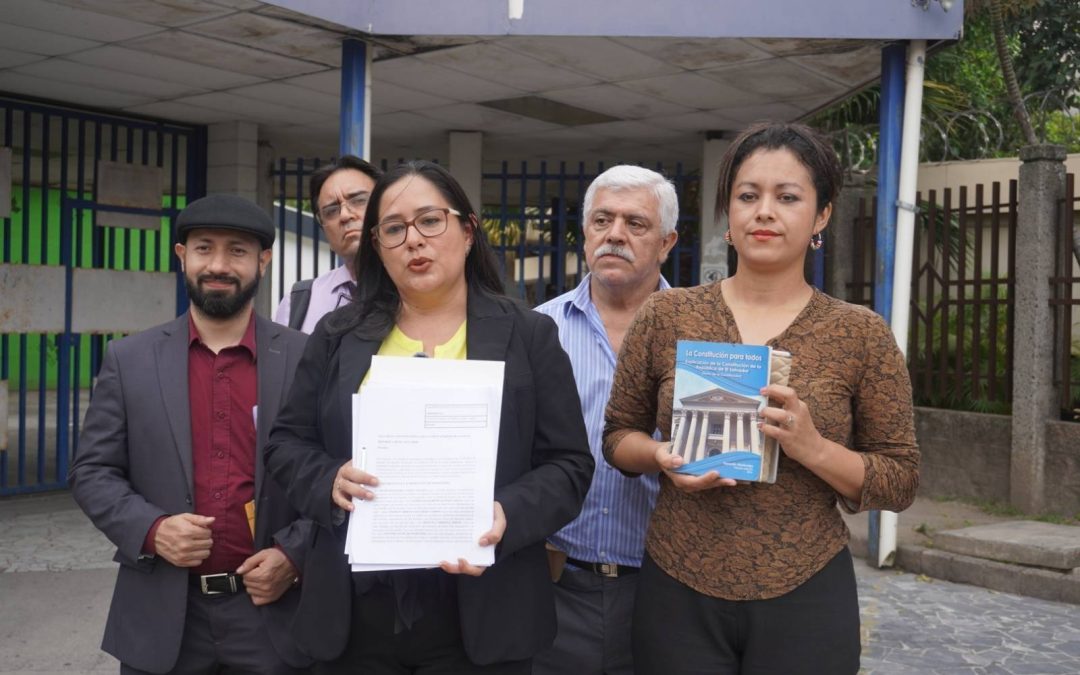 Unconstitutionality lawsuit filed over the reform of Article 248 of the Constitution of El Salvador — Presentan demanda de inconstitucionalidad por reforma al artículo 248 de la Constitución de El Salvador