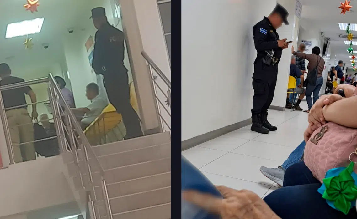Police Assumes Security Duties at ISSS — Policía Nacional Civil asume la seguridad en el ISSS