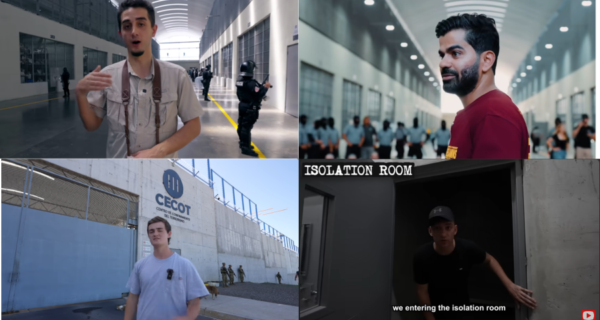 YouTube content creators have earned more than 200 million views on videos of their visits to El Salvador’s CECOT prison — Creadores de contenido de YouTube han obtenido más de 200 millones de vistas en videos de sus visitas a la cárcel CECOT de El Salvador