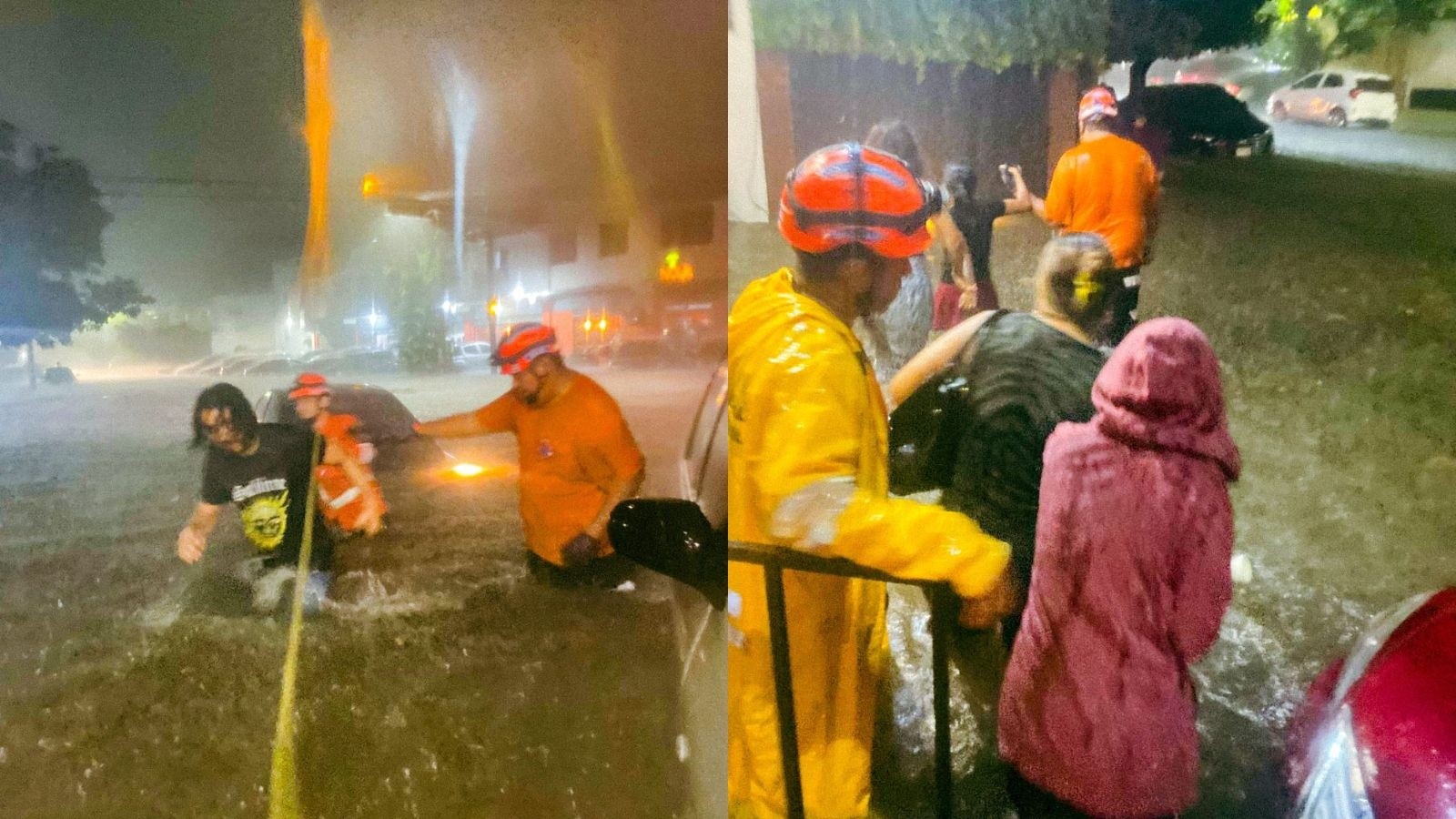Heavy Rains in San Salvador Trigger Evacuations, Flooded Streets, Trapped Drivers, and Overflowing Rivers — Evacuaciones, calles inundadas, conductores atrapados y ríos desbordados por fuertes lluvias en San Salvador