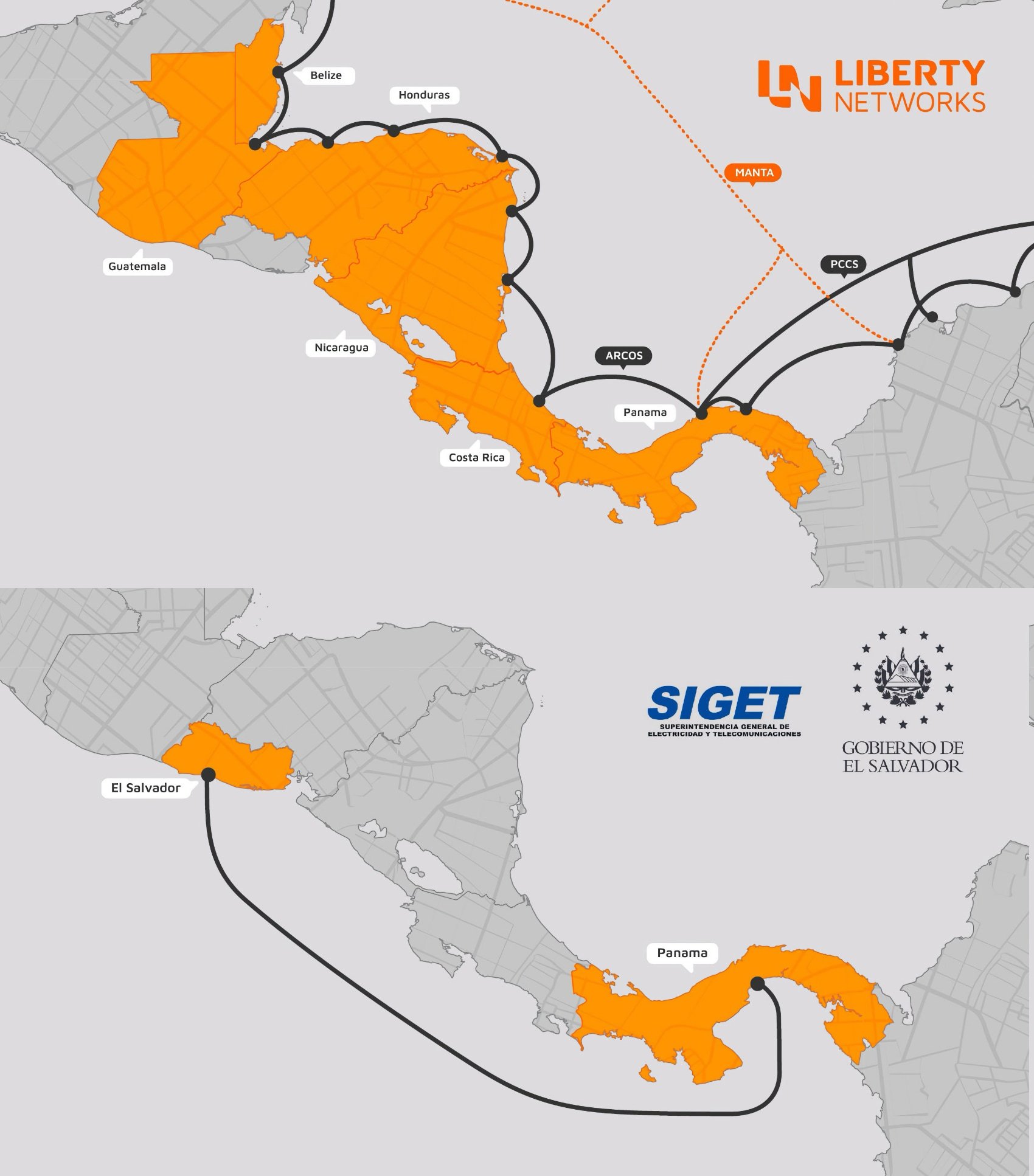 Liberty Networks Awarded El Salvador’s First International Submarine Cable — Adjudican a Liberty Networks el primer cable submarino internacional de El Salvador