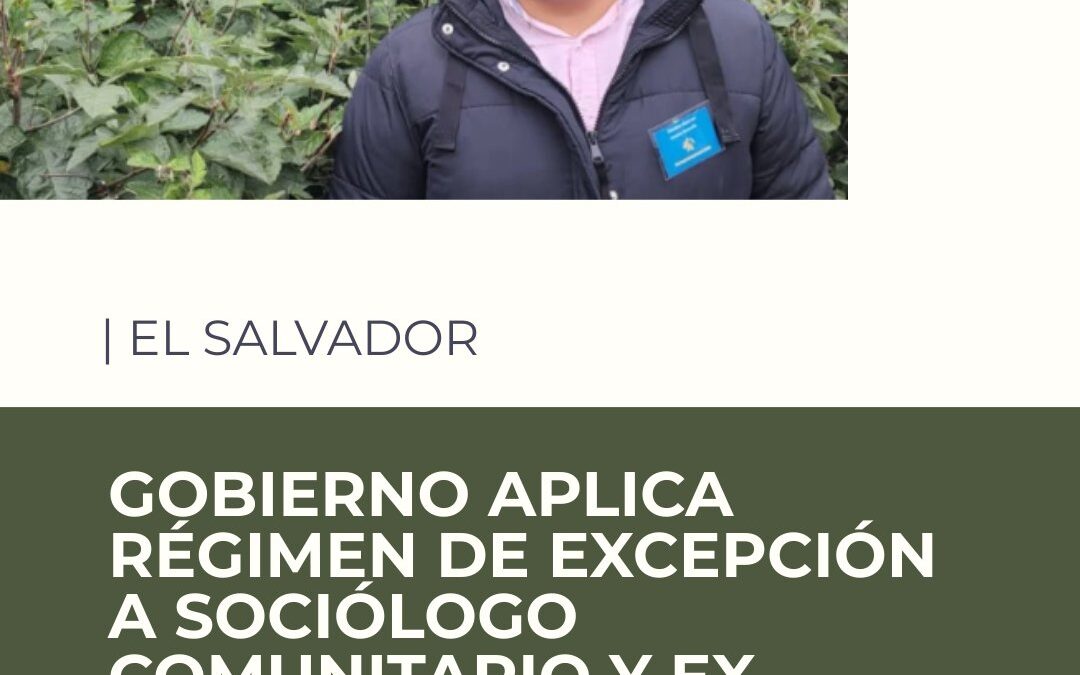 Former JVE Director Who Denounced Irregularities in 2024 Elections Detained Under State of Exception — Detienen bajo el régimen de excepción a exdirector de la JVE que denunció anomalías en elecciones 2024