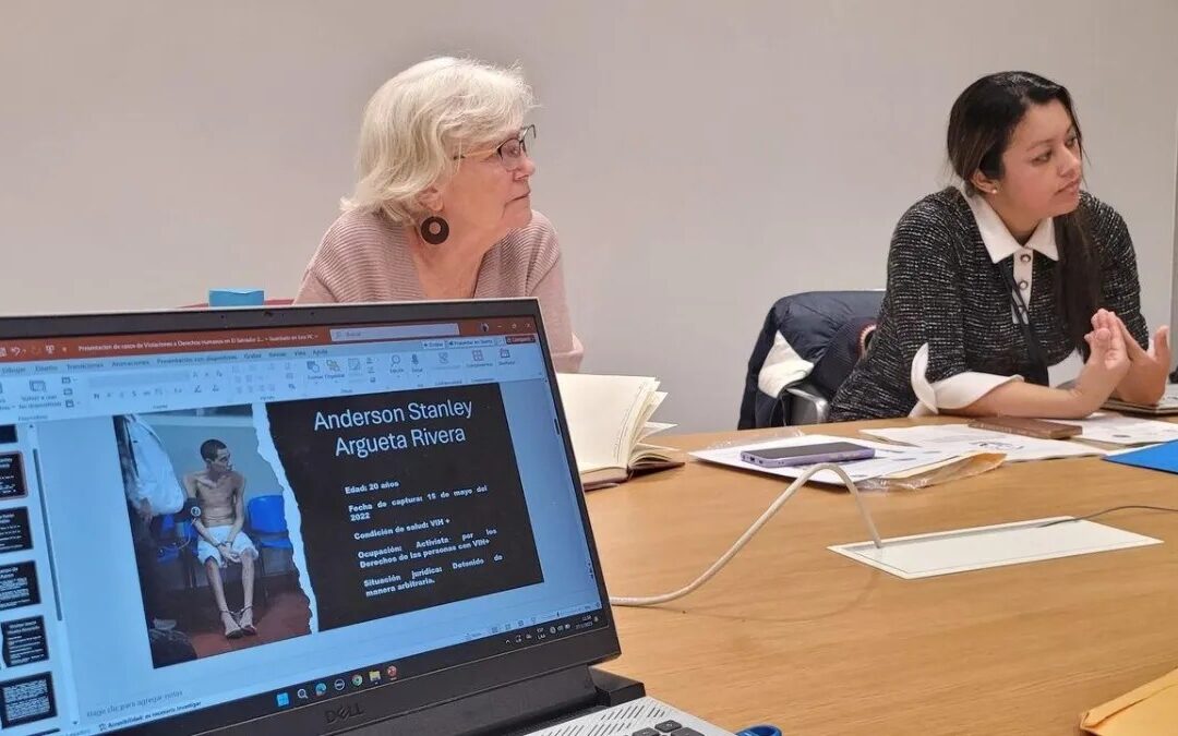 Legal Humanitarian Aid and CIS present cases of extrajudicial executions and torture during the state of exception to the UN — Socorro y CIS presentan ante la ONU casos de ejecuciones extrajudiciales y torturas durante el régimen