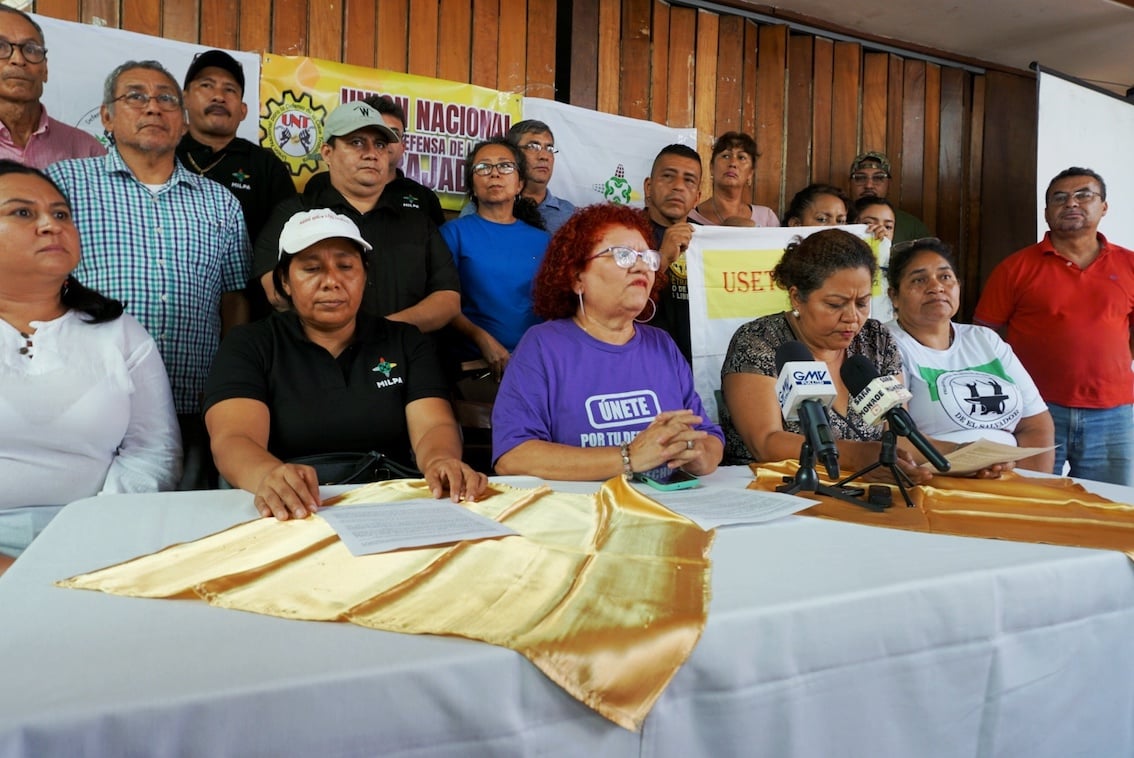 Union leaders warn of attempt to conceal El Salvador labor crisis before the ILO — Sindicalistas advierten intento de ocultar crisis laboral en El Salvador ante la OIT