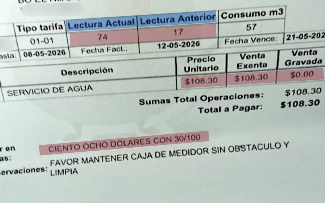 Residents report spike in water bills: from $3 to $100 — Denuncian alza en recibos de agua: de $3 a $100