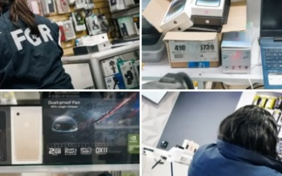 Businesses linked to network accused of smuggling high-end cell phones and consoles from the United States raided — Allanan comercios vinculados a red acusada de ingresar de contrabando celulares de alta gama y consolas desde Estados Unidos