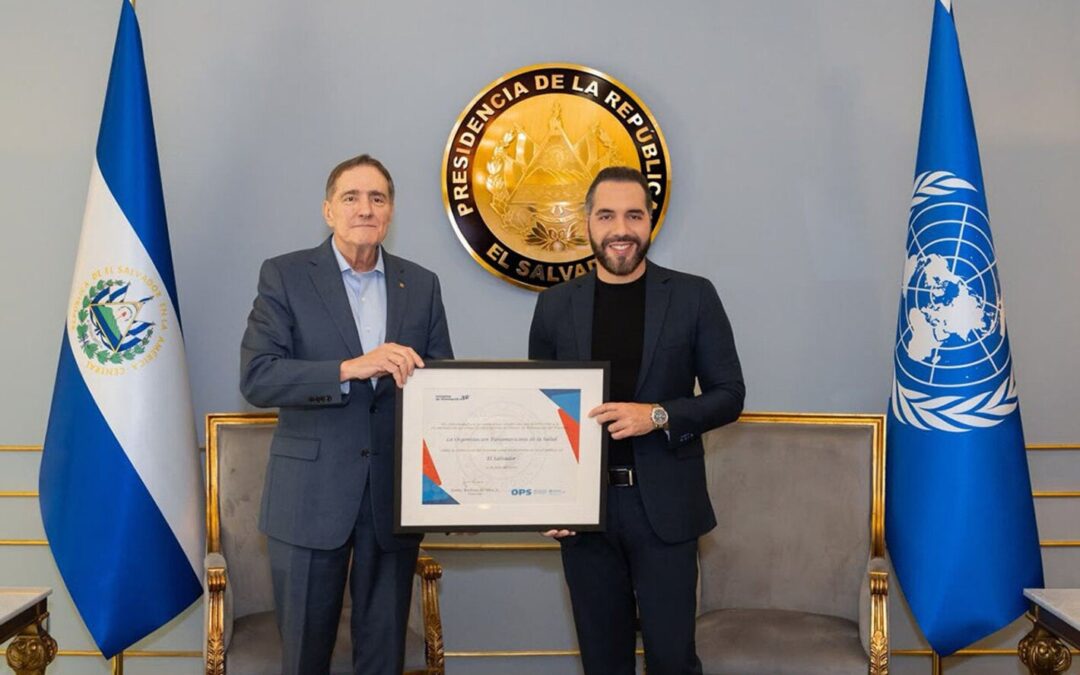 PAHO Director and President of El Salvador highlight progress in disease elimination and strengthening the health system — El Director de la OPS y el Presidente de El Salvador destacan los avances en la eliminación de enfermedades y el fortalecimiento del sistema de salud
